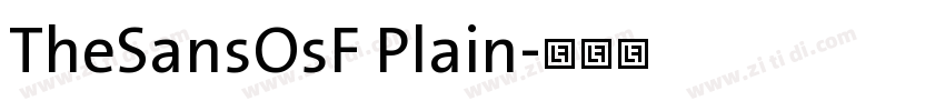 TheSansOsF Plain字体转换 TheSansOsF Plain字体转换
